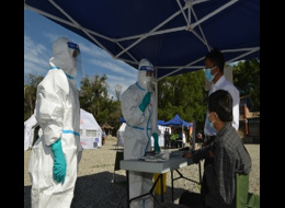 2021年5月國家突發急性傳染病防控（青海）隊伍和海南州衛生應急隊伍聯合開展鼠疫、地震災害衛生應急培訓演練